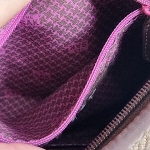 THE SAK LINA BROWN HANDBAG CROTCHET SHOULDER BAG EUC